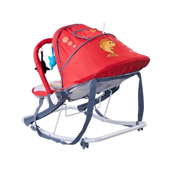 Detské ležadlo CARETERO Aqua red Červená
