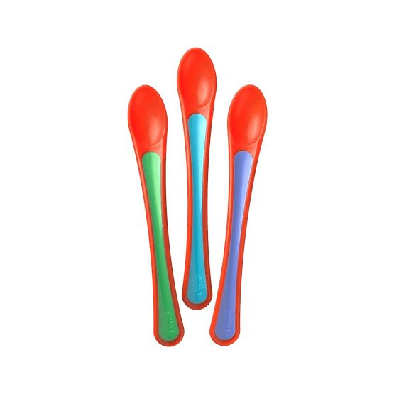 Detské lyžičky s indikátorom tepla Tommee Tippee 3ks červené