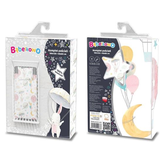Detské obliečky 135x100 cm + 60x40 cm Balóniky