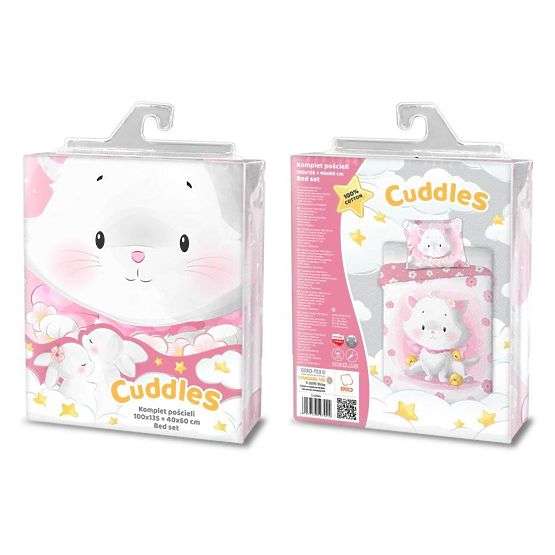 Detské obliečky 135x100 cm + 60x40 cm Mačiatko