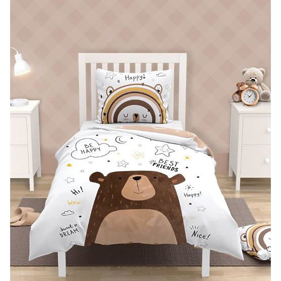 Detské obliečky 140x200 cm + 70x90 cm Medvedík