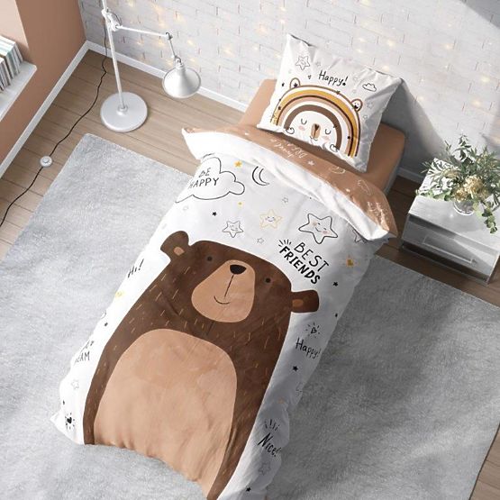 Detské obliečky 140x200 cm + 70x90 cm Medvedík