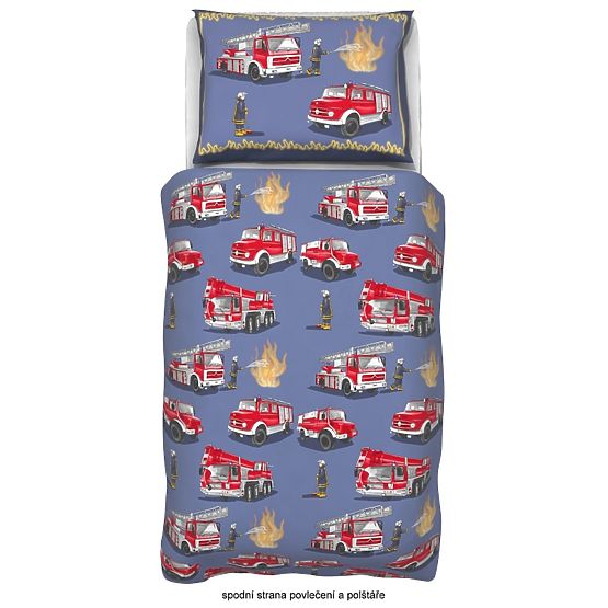 Detské obliečky - hasiči