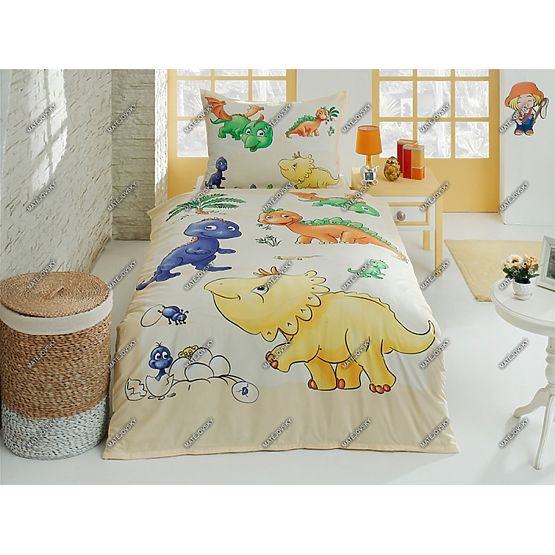 Detské obliečky hraví dinosaury