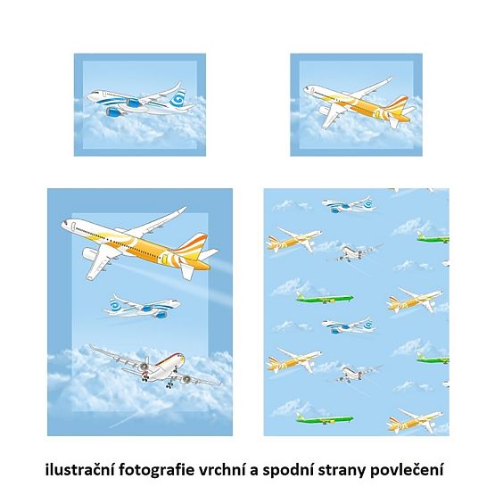 Detské obliečky Matějovský - lietadlá