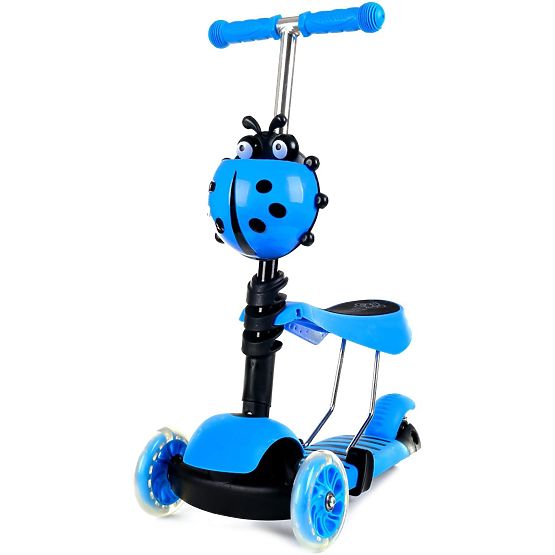 Detské odrážadlo a kolobežka Lienka - modré