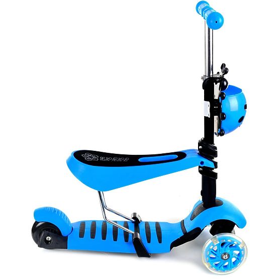 Detské odrážadlo a kolobežka Lienka - modré