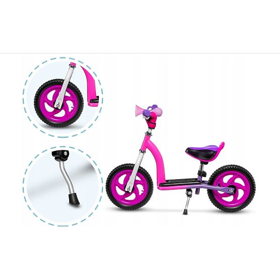 Detské odrážadlo a kolobežka LIONELO Roy - ružové