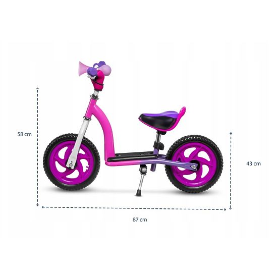 Detské odrážadlo a kolobežka LIONELO Roy - ružové