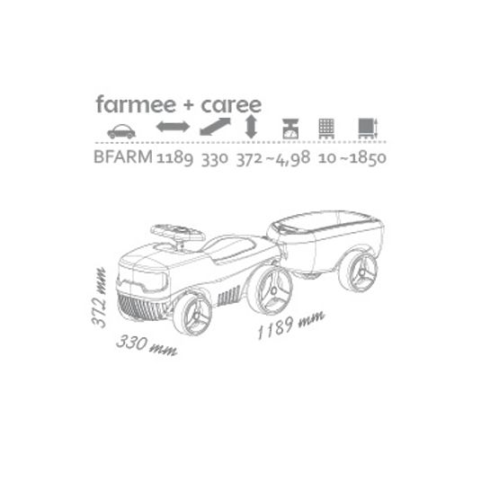 Detské odrážadlo Brumee - Farmee + caree