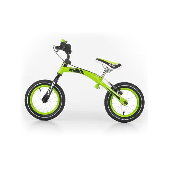 Detské odrážadlo kolo Milly Mally Young green Zelená