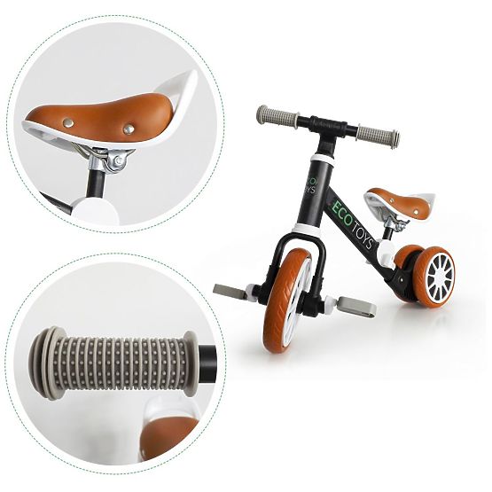 Detské odrážadlo Rider 2v1 - čierne