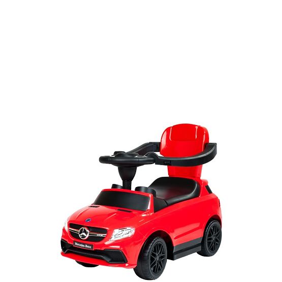 Detské odrážadlo s vodiacou tyčou Mercedes Benz Bayo red Červená