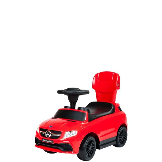 Detské odrážadlo s vodiacou tyčou Mercedes Benz Bayo red Červená