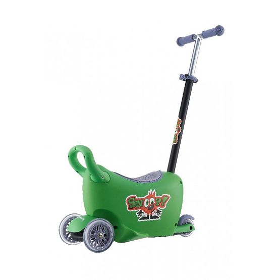 Detské odrážadlo s vodiacou tyčou Snoop 3v1 Milly Mally green Zelená