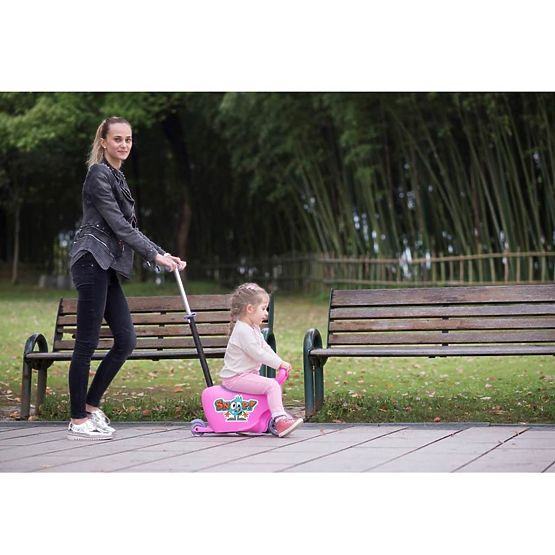 Detské odrážadlo s vodiacou tyčou Snoop 3v1 Milly Mally red Červená