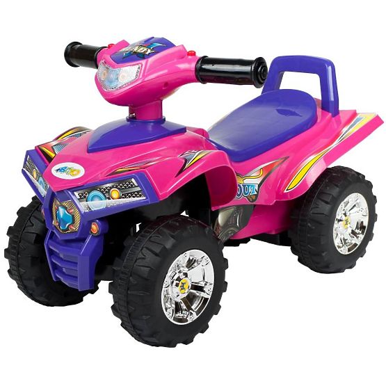 Detské odrážadlo so zvukom Štvorkolka Bayo pink Ružová