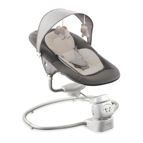 Detské otočné ležadlo 2v1 Baby Mix dark grey Sivá