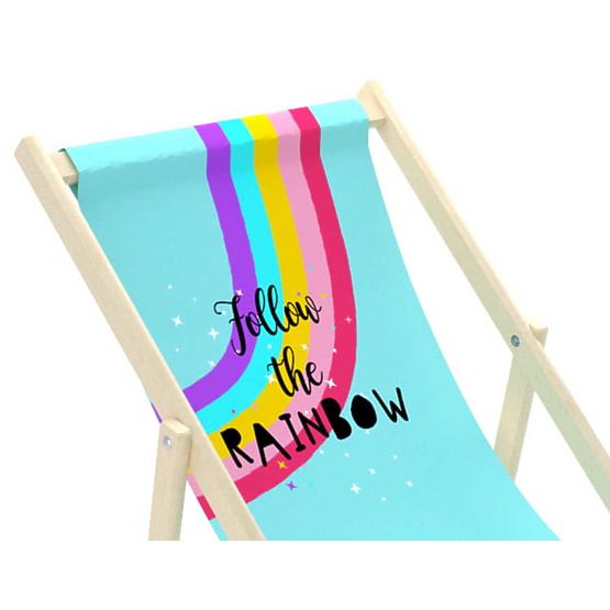 Detské plážové lehátko Dúha