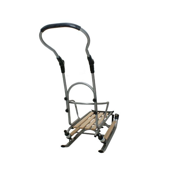 Detské sánky so sedátkom - Čierne