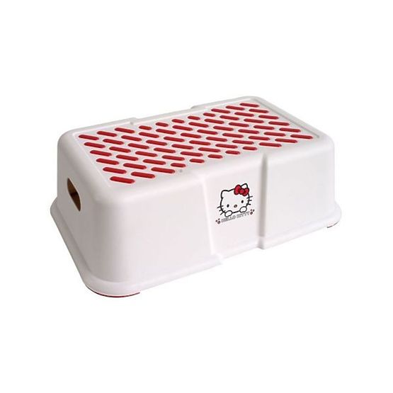 Detské stúpadlo k WC - Hello Kitty - biele