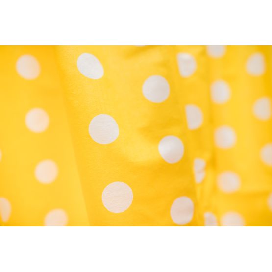 Detské závesy - žlté s bodkami 101