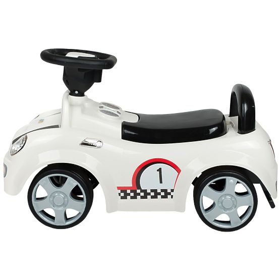 Detské závodné odrážadlo so zvukom Bayo white Biela