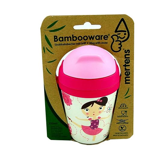 Detský hrnček so slamkou Baletka