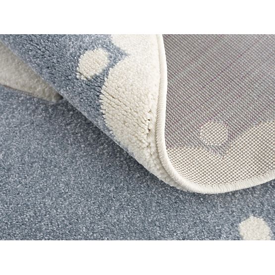 Detský koberec Crown - modro-biely