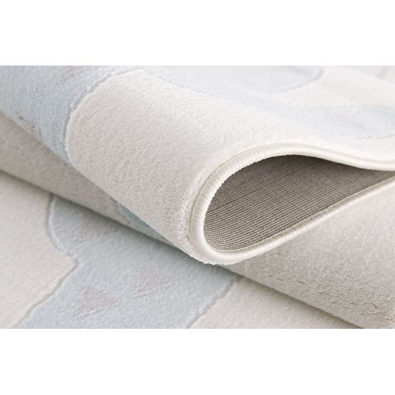 Detský koberec Kaktus - krémovo-modrý