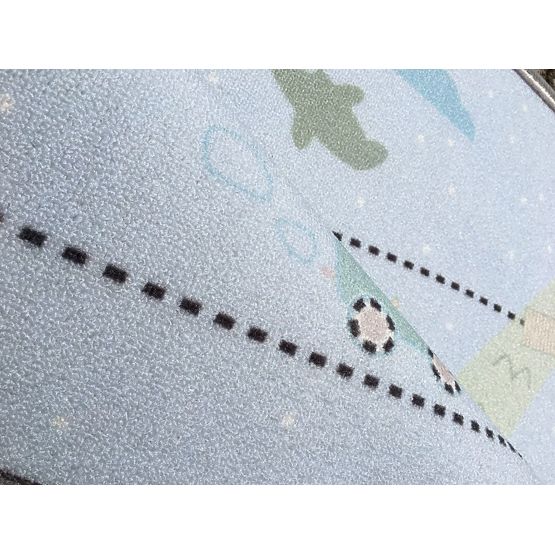 Detský koberec Mapa pokladov - modrý