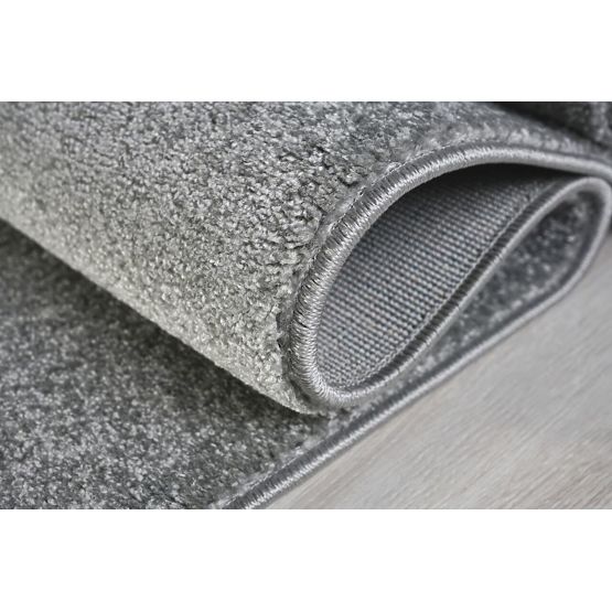 Detský koberec MRAKY - striebornošedý/biely