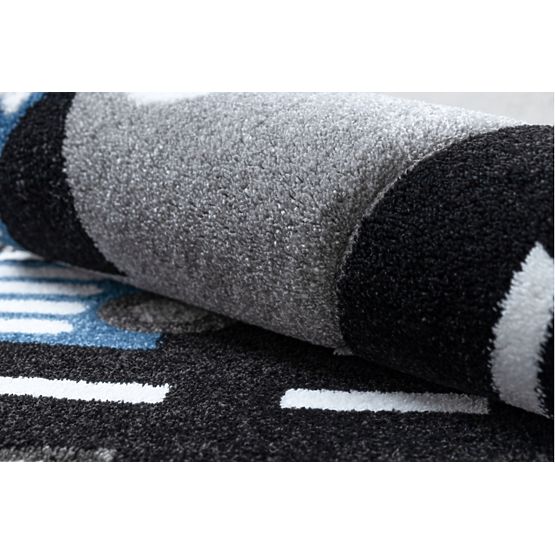 Detský koberec PETIT - Cesty a cesty - šedý