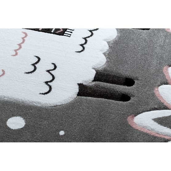 Detský koberec PETIT - Lama - sivý