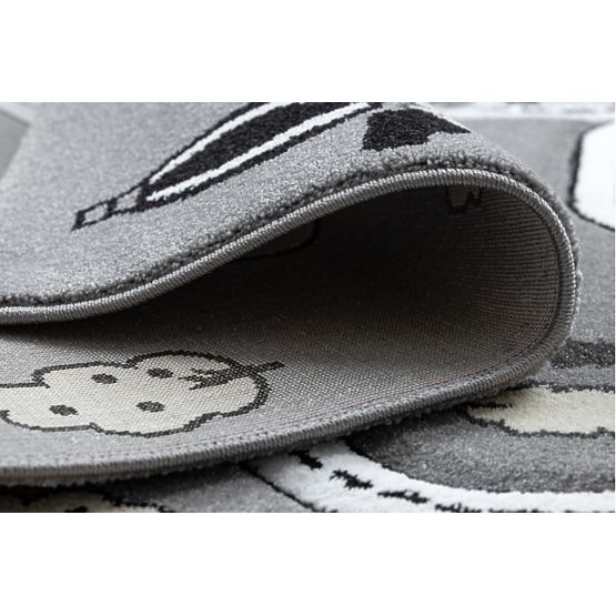 Detský koberec PETIT - Mesto a cesty - šedý