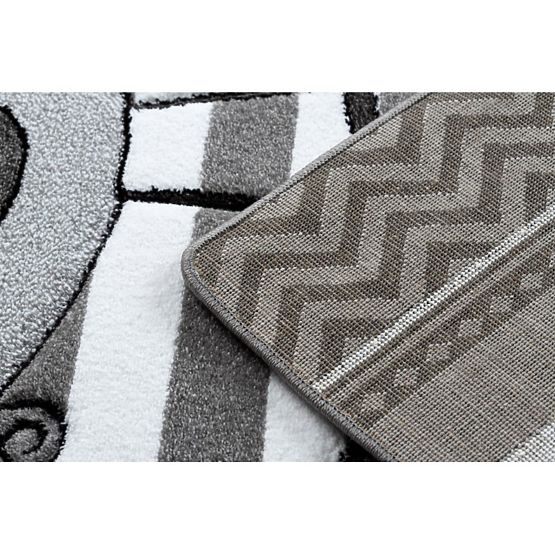 Detský koberec PETIT - Vtáčiky - šedo-biely