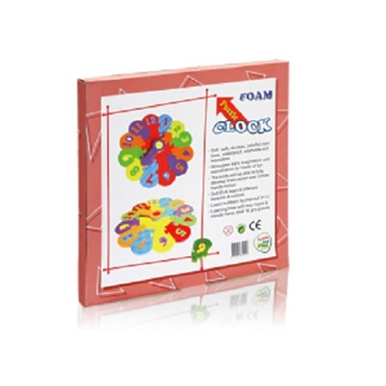 Detský koberec puzzle - hodiny