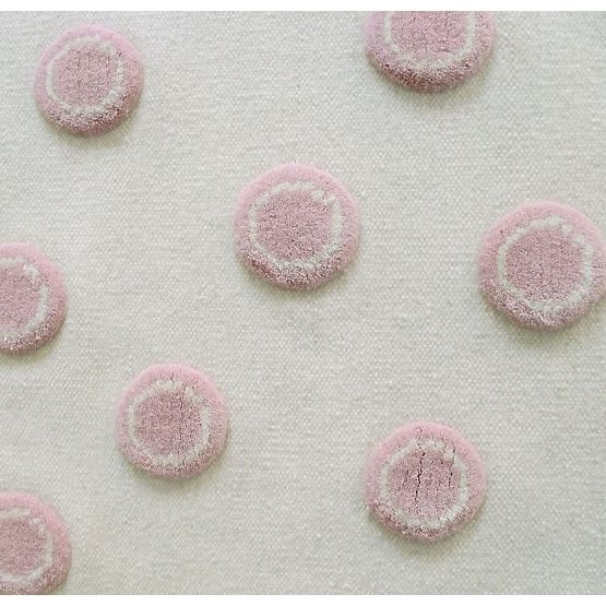 Detský koberec Ring - krémovo-ružový