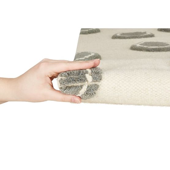 Detský koberec Ring - krémovo-šedý