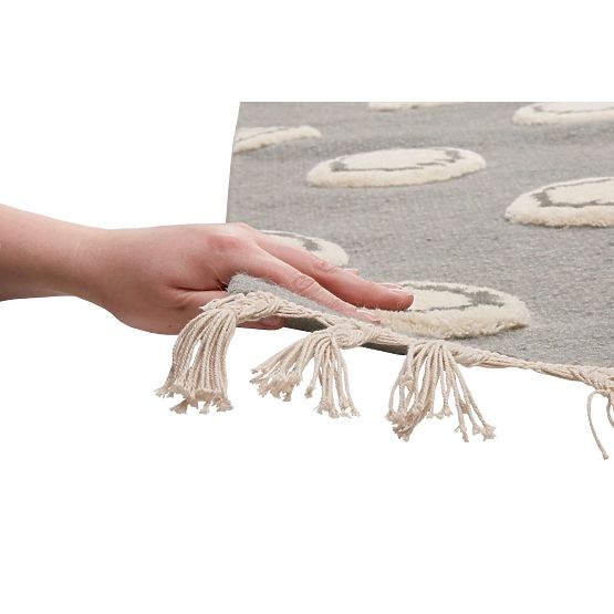 Detský koberec Ring - šedý