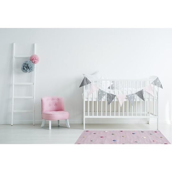 Detský koberec s guličkami - ružový