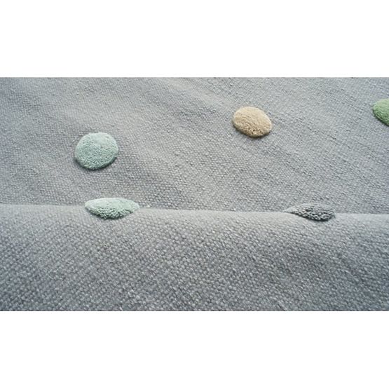 Detský koberec s guličkami- šedý