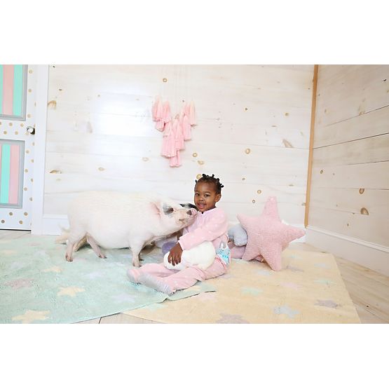 Detský koberec s hviezdami Tricolor Stars - Soft Mint