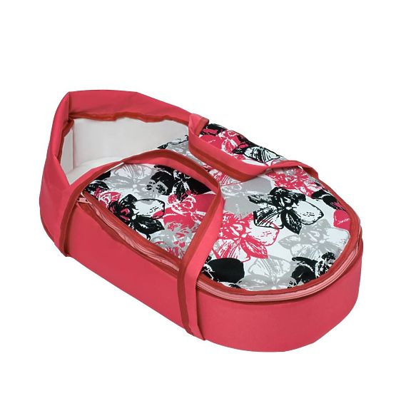 Detský kočík pre bábiky 2v1 New Baby Veronika Ružová