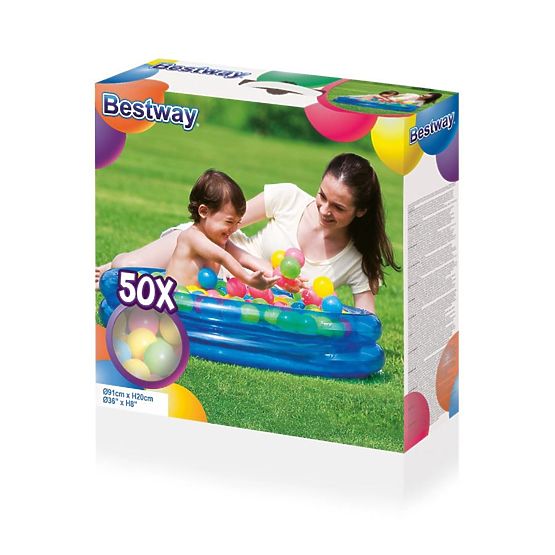 Detský nafukovací bazén Bestway s loptičkami modrý