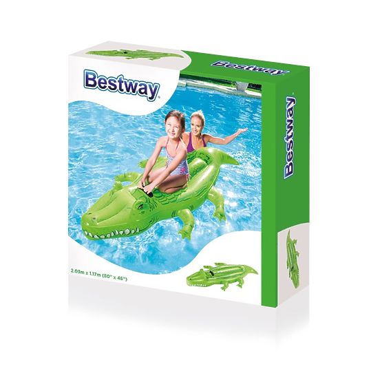 Detský nafukovací krokodíl do vody Bestway Zelená