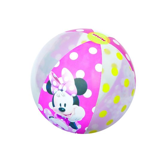 Detský nafukovací plážový balón Bestway Minnie Ružová