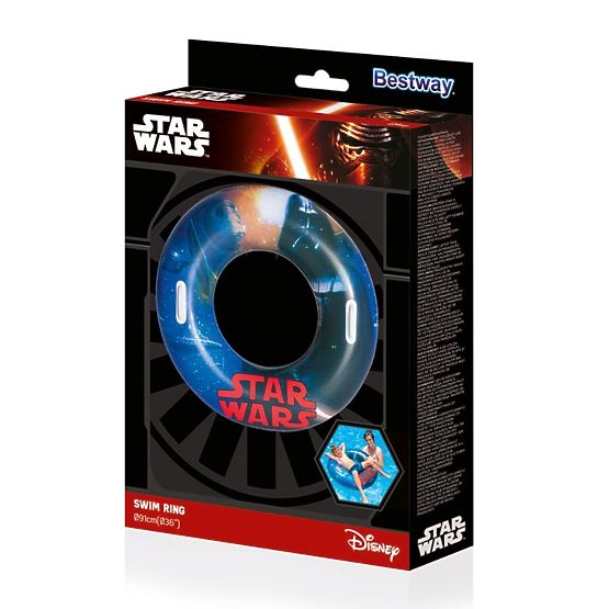 Detský nafukovací veľký kruh Bestway Star Wars Modrá