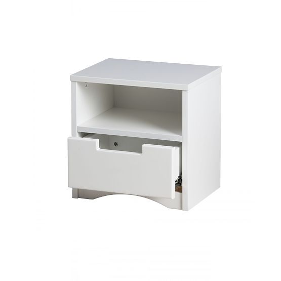 Detský nočné stolík Classic - biely