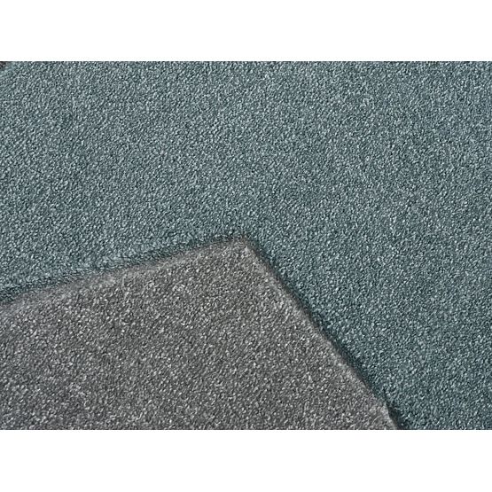 Detský okrúhly koberec STAR - striebornošedý/mätový